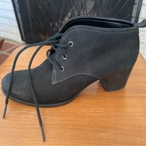 Ecco Black Bootie with a Heel